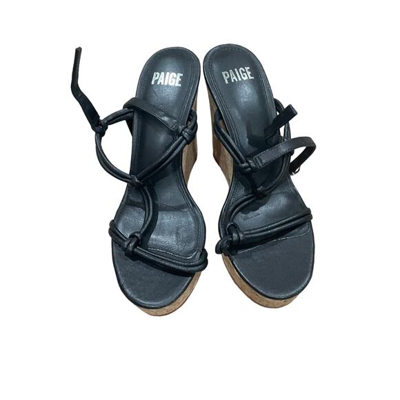 PAIGE Taylor Platform Wedge Sandal Size 9.5 NWOB - Picture 6 of 8